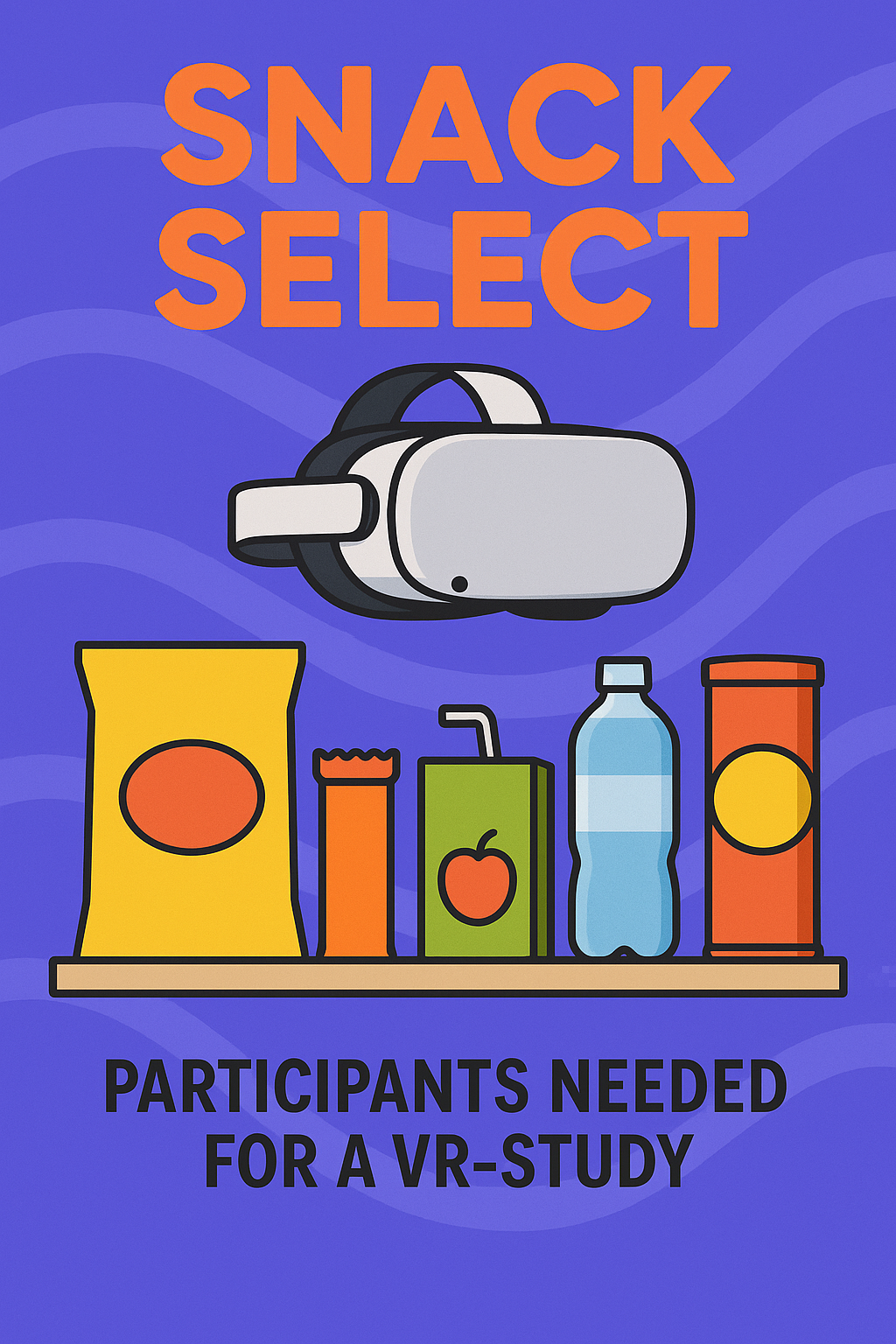 Advertisement material created for the experiment